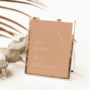 Modern Arch Rust Calligraphy Signature Drankenmenu