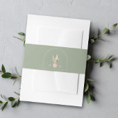Modern Arch Sage Green Wedding Uitnodigingen Wikkel