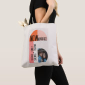 Modern Arch, Sinaasappel en Roze, Fotogebied, Tote Bag (Dichtbij)