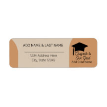 Modern Arch Terracotta Afstudeerder Shoutout