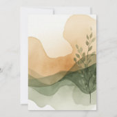 Modern Arch Terracotta & Sage Vrijgezellenfeest Kaart (Achterkant)