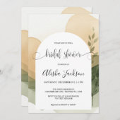 Modern Arch Terracotta & Sage Vrijgezellenfeest Kaart (Voorkant / Achterkant)