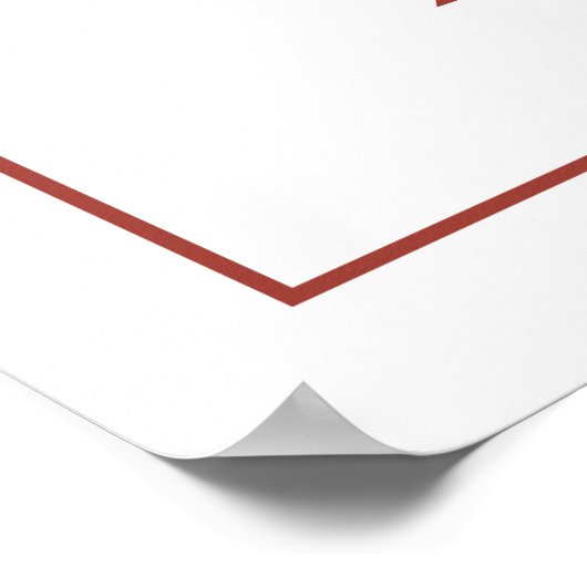 Modern Arch Terracotta Script Weddenschap Welkomst Poster (Hoek)