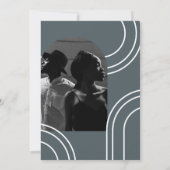 Modern Arch Two Photo Wedding Kaart (Achterkant)