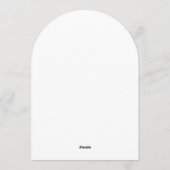 Modern Arch Wedding Invitation | Stylish Aesthetic Kaart (Achterkant)