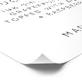 Modern Arch Wedding Signature Cocktails Huisdier F Perfect Poster (Hoek)