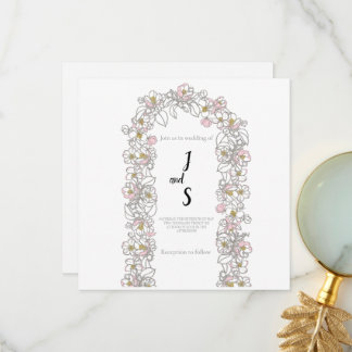 Modern Arch Wedding Thank you card Bedankkaart