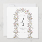 Modern Arch Wedding Thank you card Bedankkaart (Voorkant)