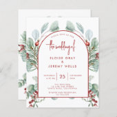 Modern Arch Wedding Uitnodiging (Voorkant / Achterkant)