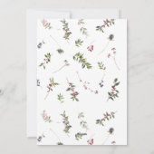 Modern Arch Winter Berry Merry KerstHoli Feestdagenkaart (Achterkant)