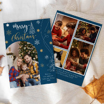 Modern Arched Merry Christmas 5 Fotocollage