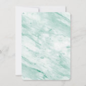 Modern Arched Photo Lijst Emerald Marble Back Save The Date (Achterkant)