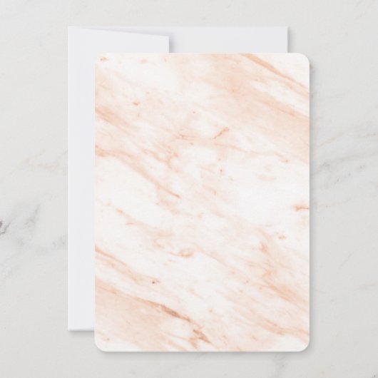 Modern Arched Photo Lijst Terracotta Marble Back Save The Date (Achterkant)