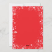 Modern Arched Photo on Red Christmas Feestdagenkaart (Achterkant)