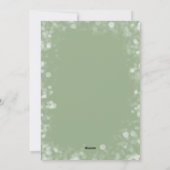 Modern Arched Photo on Sage Green Christmas Feestdagenkaart (Achterkant)