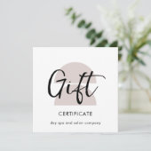 Modern Arches Gift Voucher Certificaat (Staand voorkant)