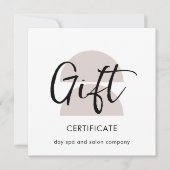Modern Arches Gift Voucher Certificaat (Voorkant)