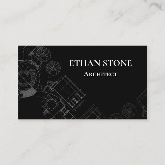Modern Architect Business Card Visitekaartje (Voorkant)