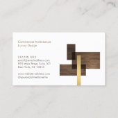 Modern Architect Firm Logo Visitekaartje (Achterkant)