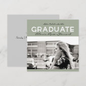 Modern Architect Graduation Party Kaart (Voorkant / Achterkant)