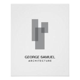 Modern Architectural Blocks Logo Download  Perfect Poster