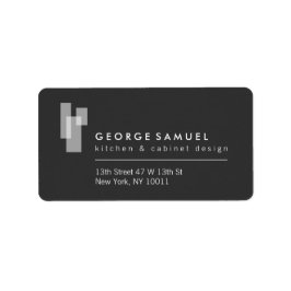 Modern Architectural Blocks Logo Etiket