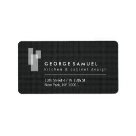 Modern Architectural Blocks Logo Etiket