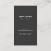 Modern Architectural Blocks Logo Gray/White  Visitekaartje (Achterkant)