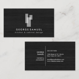 Modern Architectural Blocks Logo II White/Gray  Visitekaartje