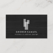 Modern Architectural Blocks Logo II White/Gray  Visitekaartje (Voorkant)