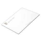 Modern Architectural Blocks Logo Minimalist Large Notitieblok (Schuin)