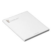 Modern Architectural Blocks Logo Minimalist Notitieblok (Schuin)