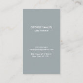 Modern Architectural Blocks Logo White/Slate  Visitekaartje (Achterkant)