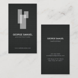 Modern Architectural Blocks Logo Wit/Grijs  Visitekaartje