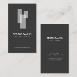 Modern Architectural Blocks Logo Wit/Grijs  Visitekaartje