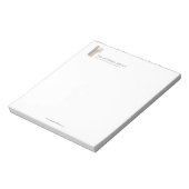 Modern Architecturale Blokken Logo Minimalistisch Notitieblok (Linkerzijde)