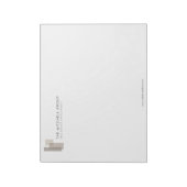 Modern Architecturale Blokken Logo Minimalistisch Notitieblok (Linkerzijde)