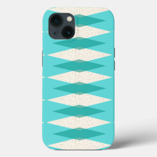 Modern Argyle iPhone iPad Hoesje van het midden iPhone 13 Hoesje