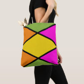 Modern Argyle Pattern Canvas tas (Dichtbij)
