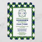 Modern Argyle Pattern Golf Elke dag Kaart (Voorkant / Achterkant)