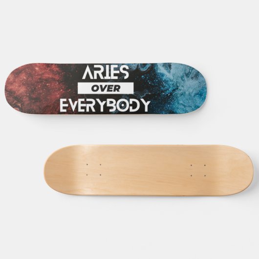 Modern Aries Zodiac Persoonlijk Skateboard (Horizontaal)