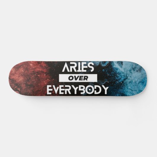Modern Aries Zodiac Persoonlijk Skateboard (Horizontaal)