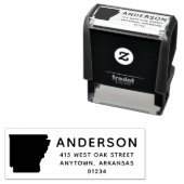 Modern ARKANSAS State Shape Return-adres Zelfinktende Stempel (In situ)
