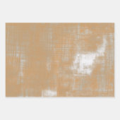Modern armoedig gekrabd rustiek abstract inpakpapier vel (Voorkant 2)