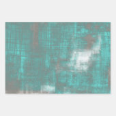 Modern armoedig gekrabd rustiek abstract inpakpapier vel (Voorkant)