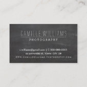 MODERN ARROW LOGO gold folie rustieke hand geteken Visitekaartje (Achterkant)