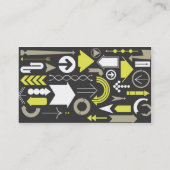 Modern Arrows Green Visitekaartje (Achterkant)