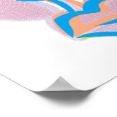 Modern Art Abstract gezichtsveld Poster (Hoek)