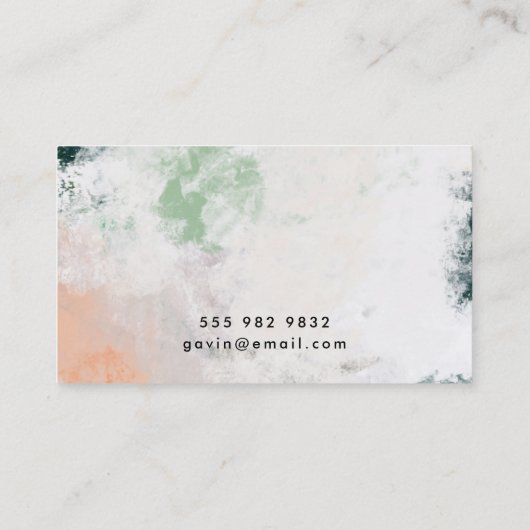 Modern Art Abstract Visitekaartje (Achterkant)