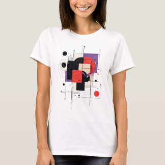 Modern Art Abstracte geometrische vormen T-shirt